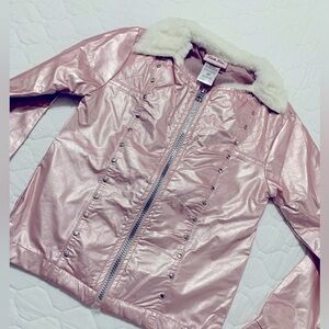 Girls jacket Size 6X Rose Gold Color